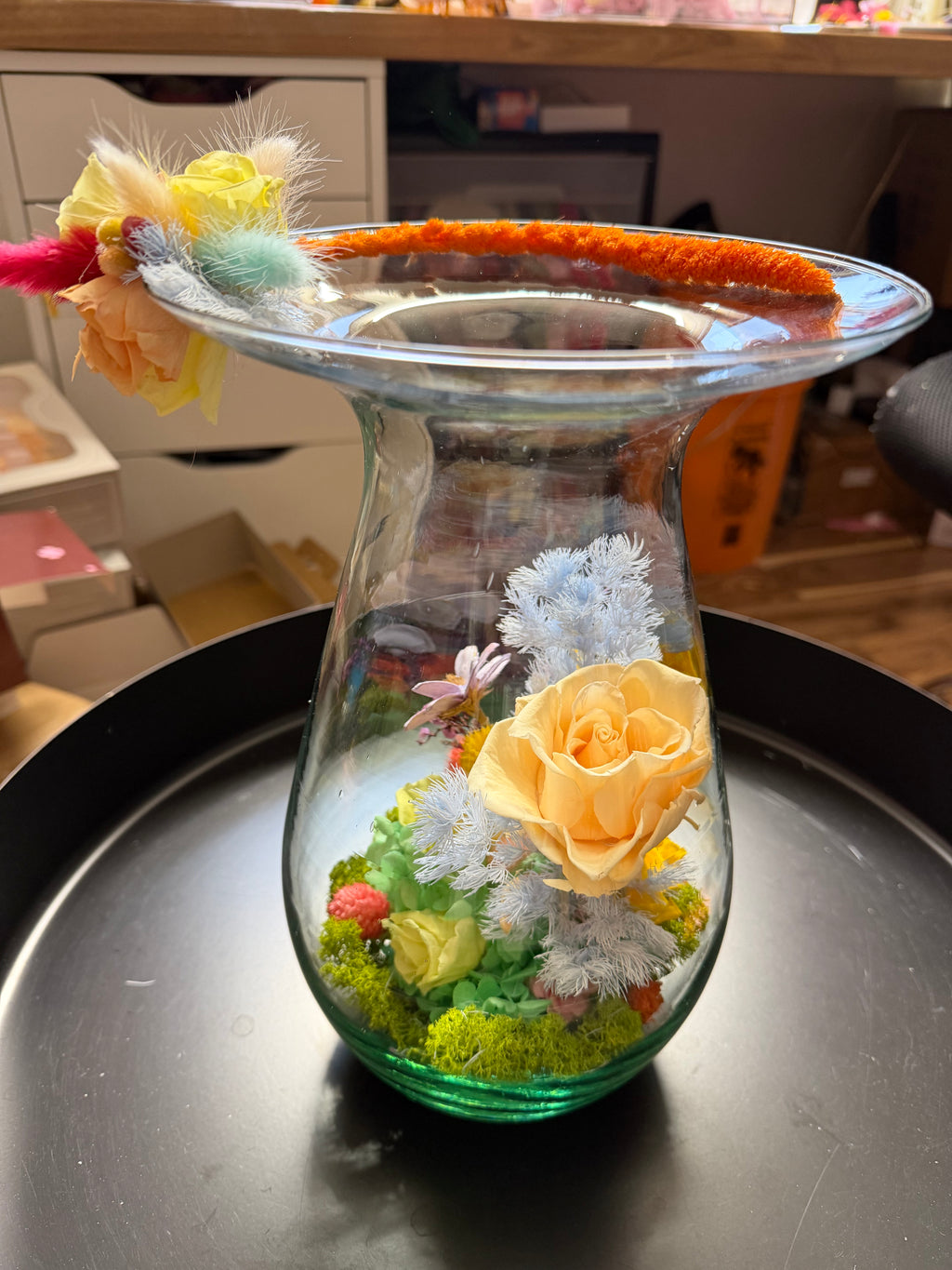 Preserved vase