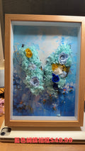 Light blue butterfly frame