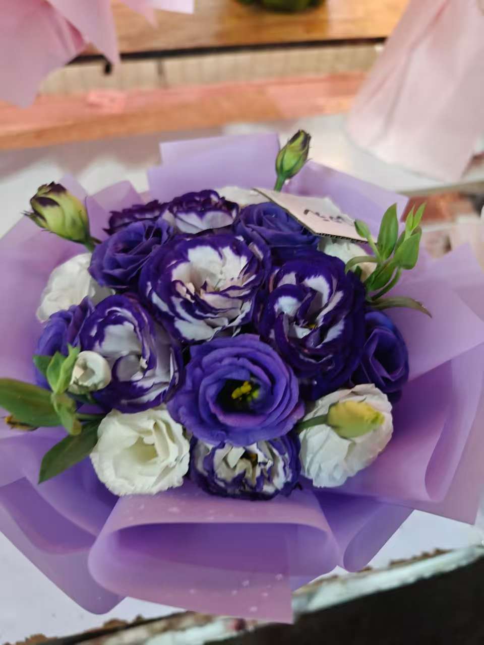 Purple & White Lisianthus