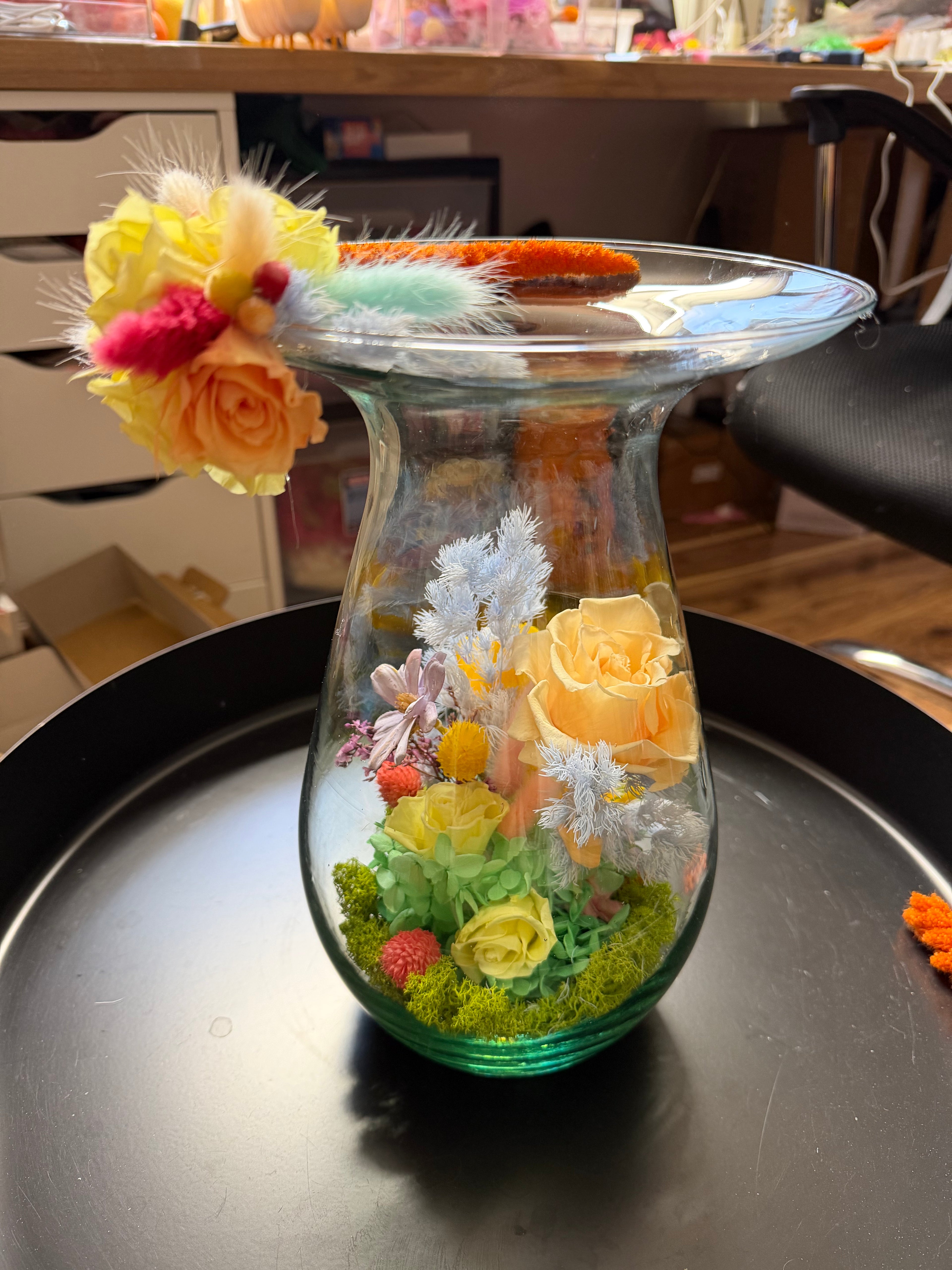 Preserved vase