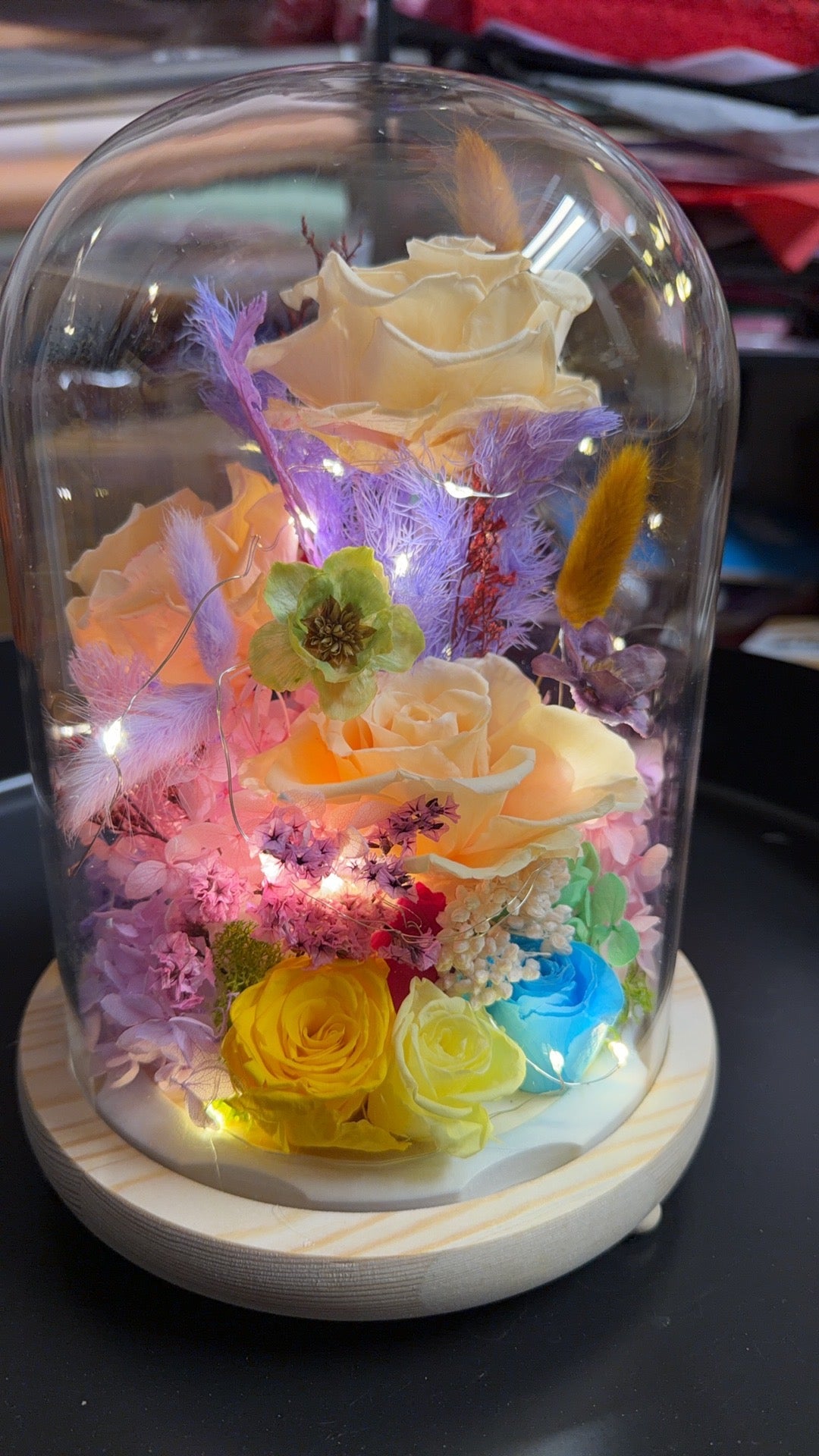 Long-column preserved flowers