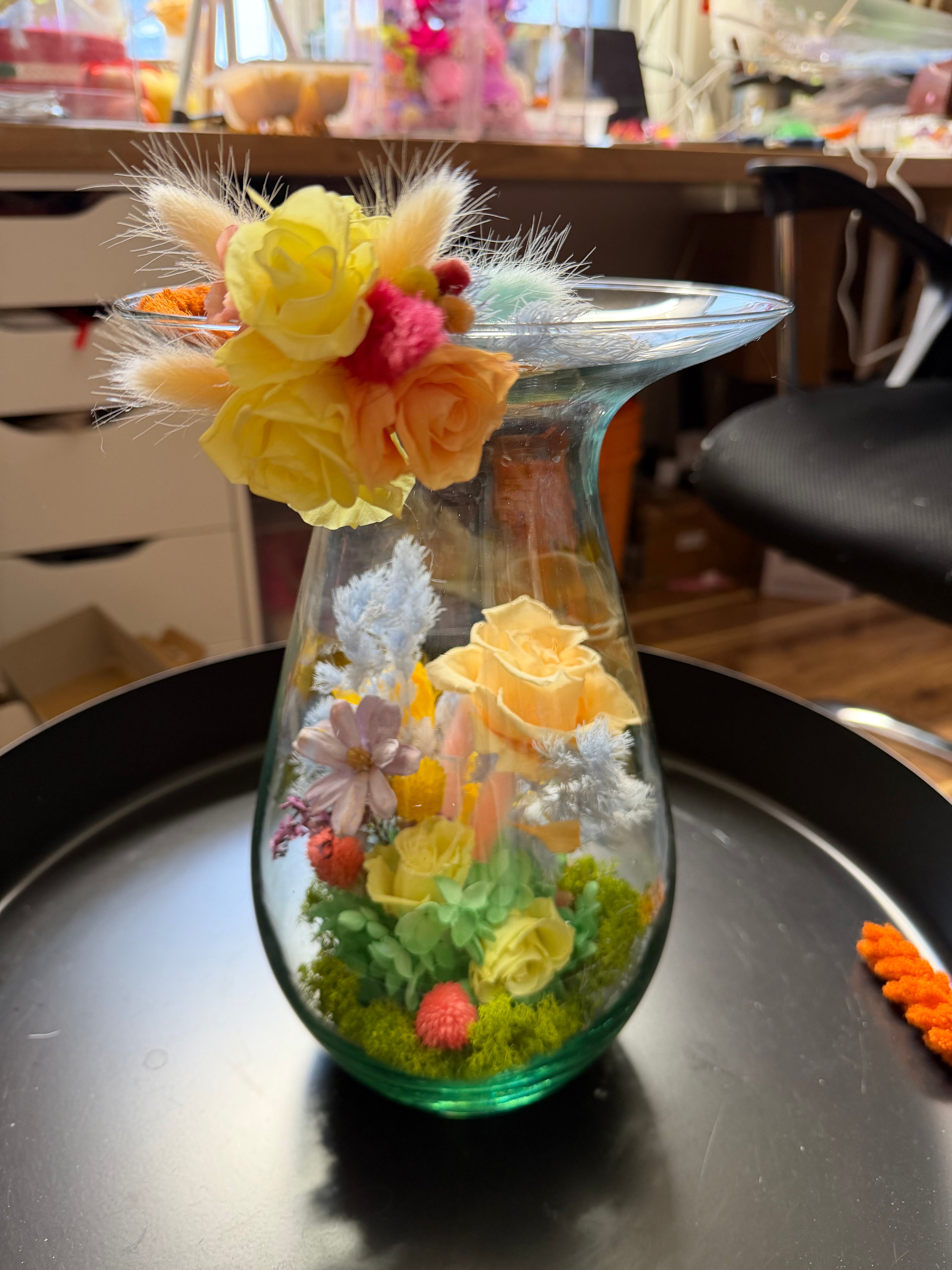 Preserved vase