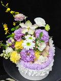 Purple Assorted Flower Basket