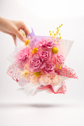 Bouquet of 6 pink roses