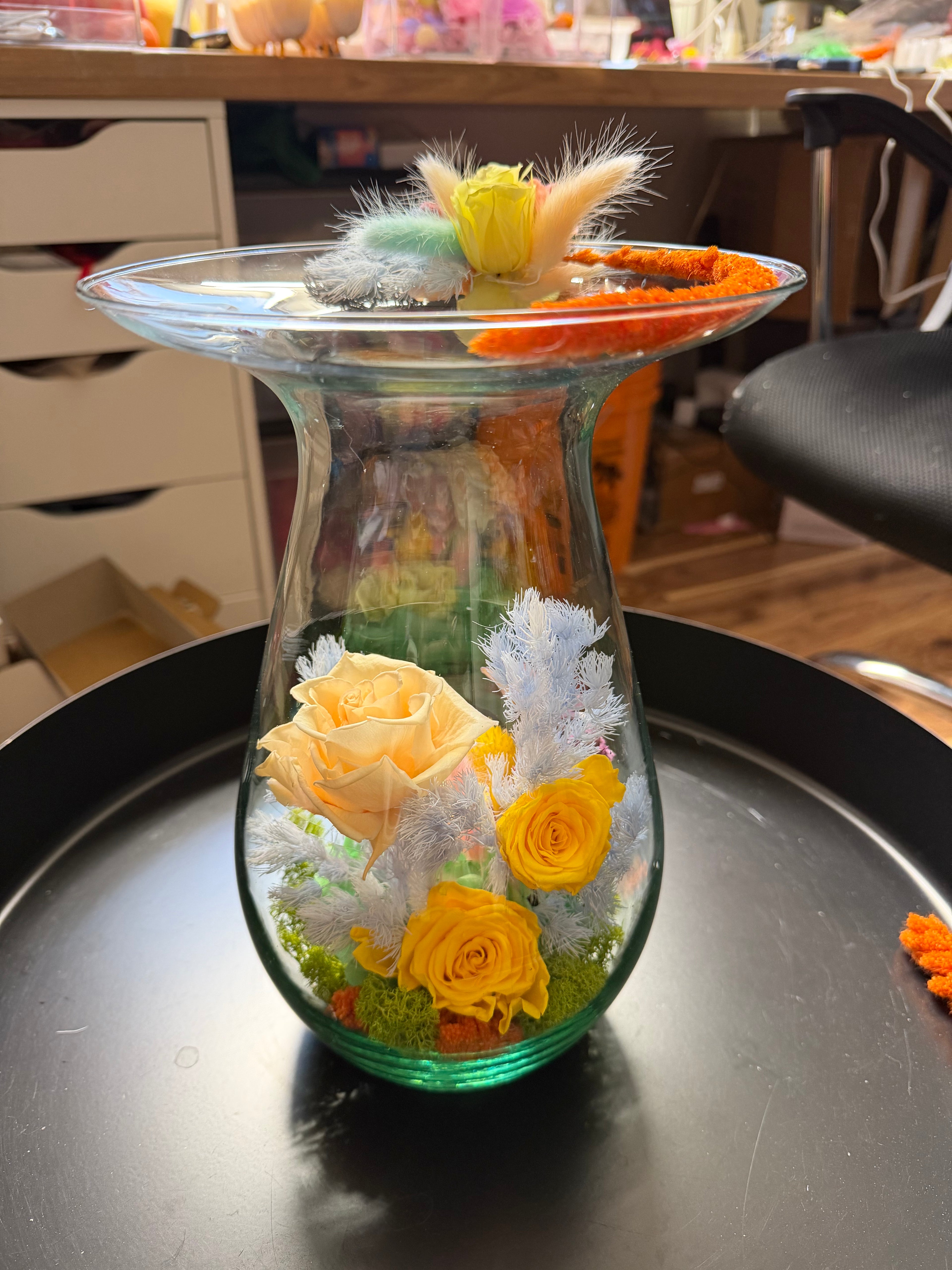 Preserved vase